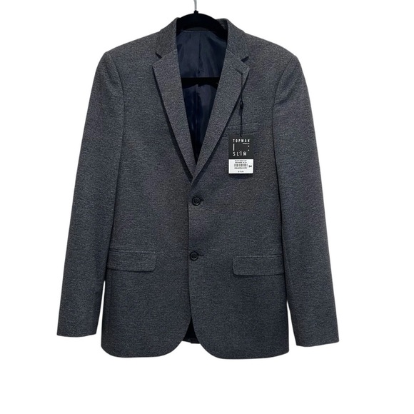 Topman Other - TOPMAN Skinny Fit Single Breasted Suit Blazer Men's Size 34R Gray Payner NWT